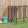 vidaXL Hundezwinger 5,5 m x 1,1 m x 1,1 m Stahl Schwarz