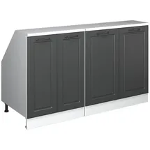 Vicco Dachschrägenschrank-Set Rion 140 x 83,8 x 60 cm Anthrazit/Weiß