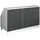 Vicco Dachschrägenschrank-Set Rion 140 x 83,8 x 60 cm Anthrazit/Weiß