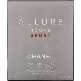 Chanel Allure Sport Eau Extreme refillable 20 ml + Nachfüllung 2 x 20 ml
