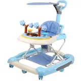 Belfoyer Lauflernhilfe Baby 3in1, Faltbarer Lauflernwagen ab 6 Monate mit höhenverstellbarem Sitz, Musik- & Licht-Aktivitätscenter, Gehfrei Baby mit Rollen & Bremsfunktion-WX53902