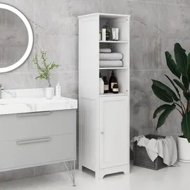 kleankin Badezimmerschrank 40 x 160 x 38 cm Weiß