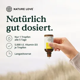 Nature Love Vitamin D3 5000 I.E Tropfen 50 ml
