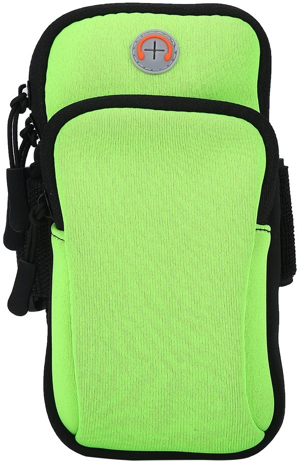 Arm-Tasche, wasserdichte Neopren-Arm-Handgelenk-Tasche zum Laufen, Joggen, Trainieren, Arm-Tasche, Zubehör(Grün)