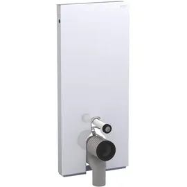 Geberit Monolith Sanitärmodul für Stand-WC, 114 cm, Glas weiß