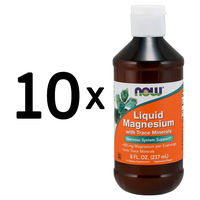 (2370 ml, 87,75 EUR/1L) 10 x (NOW Foods Liquid Magnesium - 237 ml.)