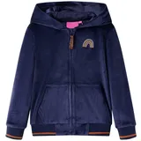 vidaXL Kapuzenjacke Marineblau 128