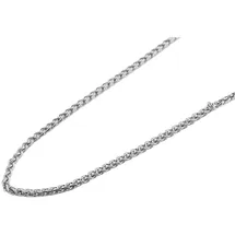 Adelia's Kordelkette Unisex Edelstahl Silber 55 cm