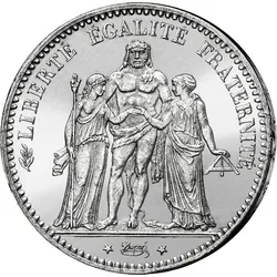 Die letzte 5-Francs-Münze des 19. Jahrhunderts - Herkulesgruppe