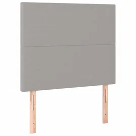 vidaXL Boxspringbett 100 x 200 cm Hellgrau