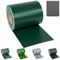 Tectake Sichtschutzstreifen 19 x 7000 cm grün PVC