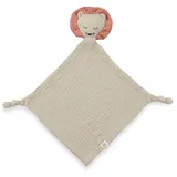 hauck Cuddle N Play, Löwe Beige - Musselin Schnuffeltuch & Trösterchen für Neugeborene 25 x 25 cm für Neugeborene mit Tiermotiv, Kuscheltier & Einschlafhilfe, Waschbar bei 60° C