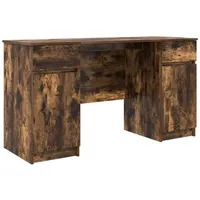 VidaXL Schreibtisch Räuchereiche 140x49x76 cm Holzwerkstoff