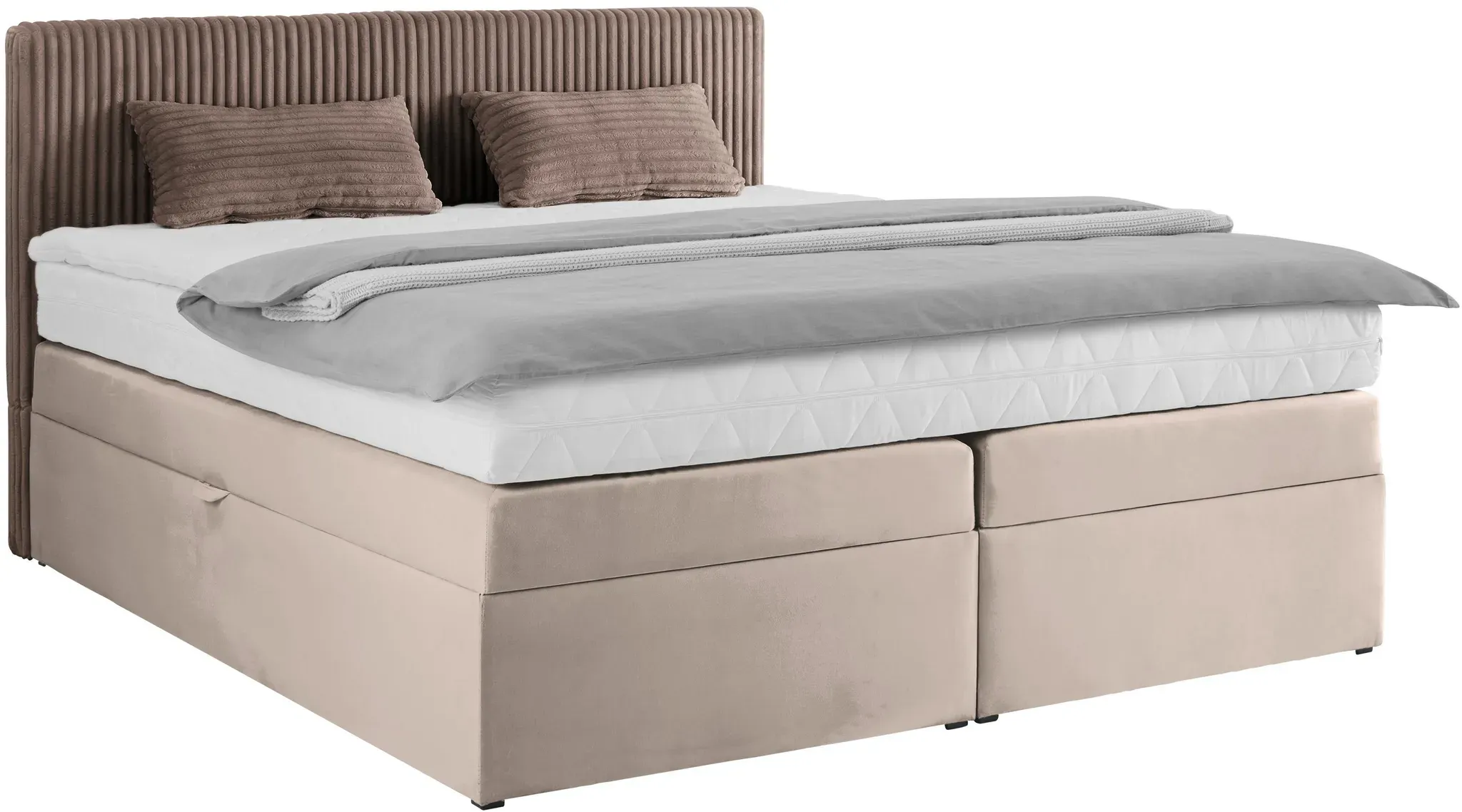 Boxspringbett Rossa in Braun ca. 160x200cm