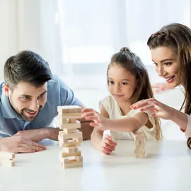 Relaxdays Wackelturm Holz