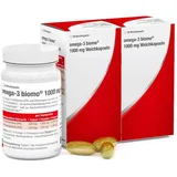 omega-3 biomo 1000 mg 56 Stück Weichkapseln - zum Erhalt einer normalen Herzfunktion und zur Aufrechterhaltung eines normalen Blutdrucks und Blutfettspiegels, hochdosiert, mit EPAX-Fischöl