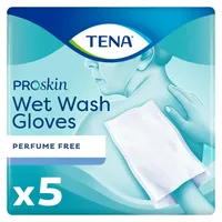 TENA Wet Wash Glove unparfümiert, 5 Stück
