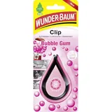 WUNDER-BAUM Lufterfrischer Clip I Langanhaltender Duft im Auto oder zu Hause I Bubble Gum I 1 Stück,