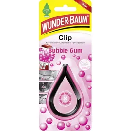 WUNDER-BAUM Lufterfrischer Clip I Langanhaltender Duft im Auto oder zu Hause I Bubble Gum I 1 Stück,