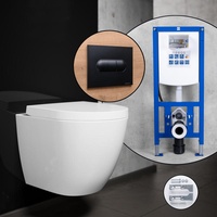 treos Serie 810 Compact Komplett-SET Wand-WC mit neeos Vorwandelement,, 810.03.2001+16604BM#SET,