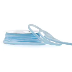 Creativery 3mm Samtband 10m Schmuckband Geschenkband Dekoband Stoffband Hellblau