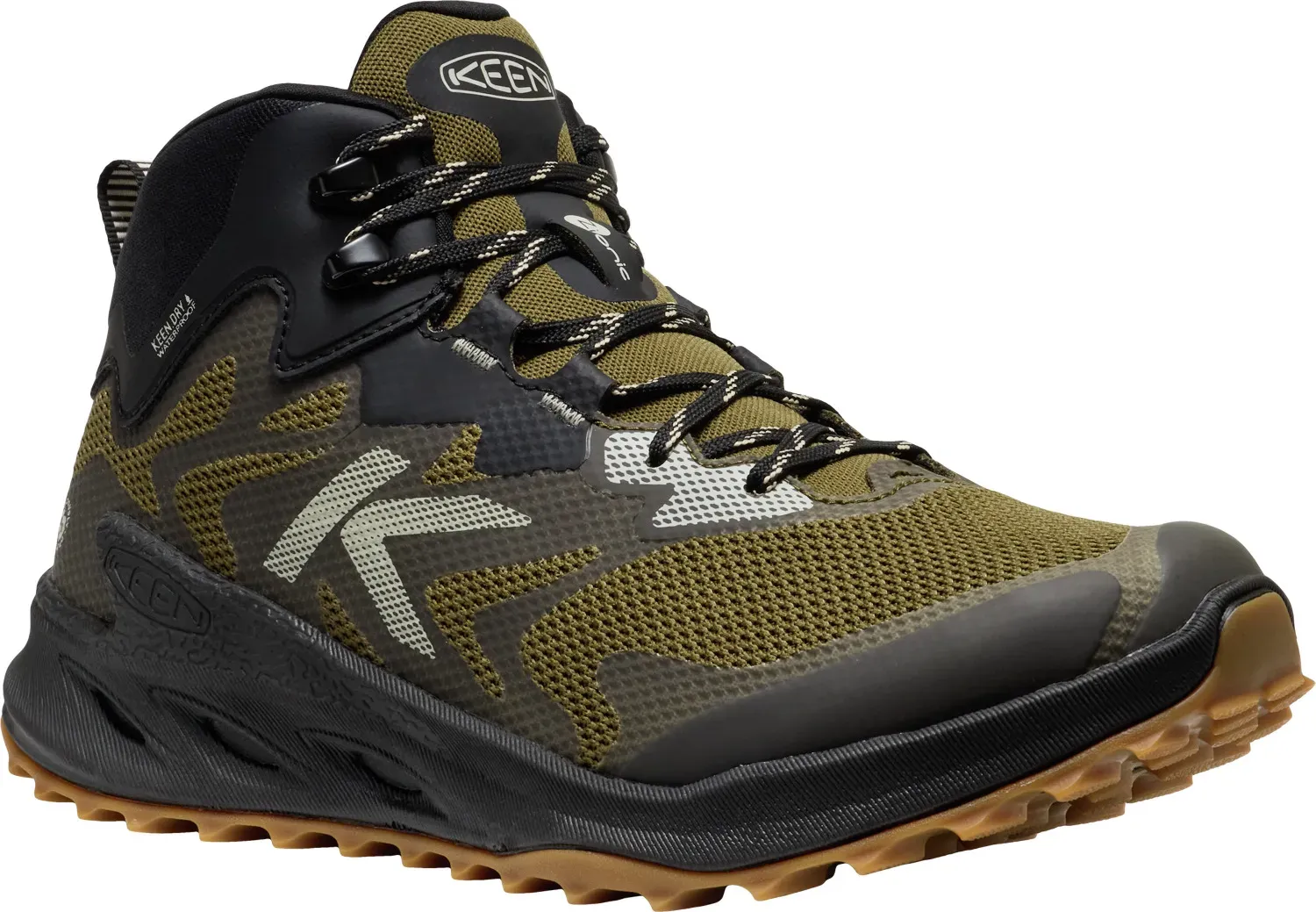Keen Herren Zionic NXT Mid WP Wanderstiefel - 45 - olive/black