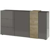 MCA Furniture Sideboard grau BxHxT 181x94x44 cm