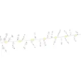 goobay LED-Lichterkette Silberdraht 1,30 m Warmweiß