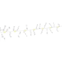 goobay LED-Lichterkette Silberdraht 1,30 m Warmweiß