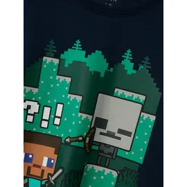 NAME IT Nkmac Minecraft Ls Nreg Top Box Noos Bfu, navy blazer 158/164, cm - 158-164