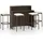 vidaXL Gartenbar Set 5-tlg. Braun