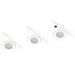 Müller Licht drei LED Unterbauleuchten Cabinet Spots Sensor 7,5W 830 in weiß