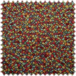 AKTION Reststück 0,50 Meter Jacquard Flachgewebe Möbelstoff Mosaik