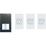 ME AD ALU 4030 A - Audio-Türsprechanlage Set, 3-Familienhaus, anthrazit