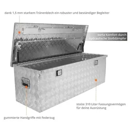 Güde Alukiste Aluminium 310 l grau abschließbar