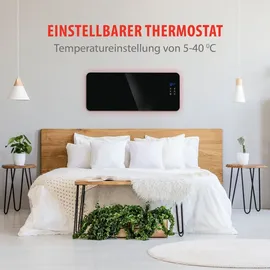 Alpina Elekstrischer Heizstrahler 2 kW Schwarz