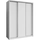 masseno Schwebetürenschrank Nisse 150 x 205 x 60 cm Weiß