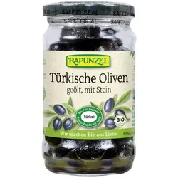 Rapunzel Oliven schwarz, mit Stein, Projekt bio