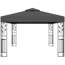 vidaXL Pavillon Doppeldach 3 x 4 m anthrazit