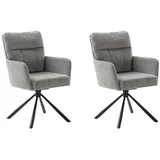 MCA Furniture Esszimmerstuhl »UTICA« () (2er-Set), drehbar 180°, Taschenfederkern, Sitzhöhe ca. 50 cm