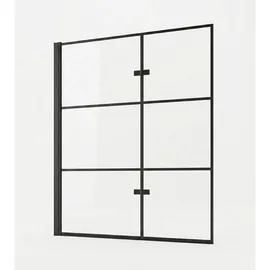 Badplaats Badewanne, Berkan 2 Teile cm Schwarz - 100 x 140 cm
