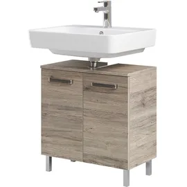 Saphir Waschbeckenunterschrank 60 x 62 x 33 cm Sanremo Eiche