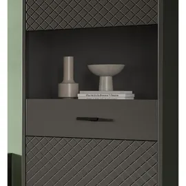 inn.furn Vitrine Madea 58 x 195 x 37 cm Grau