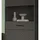 inn.furn Vitrine Madea 58 x 195 x 37 cm Grau