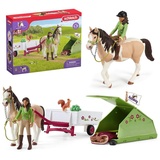 Sarcia.eu Spielfigur Schleich Horse Club - Sarah und Campingausflug, Figuren, ab 5+