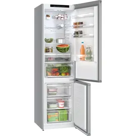 Bosch Serie 4 KGN392LAG Kühl-Gefrierkombination (363 l, 2030 mm hoch, Metall-Optik)