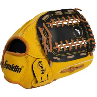 Franklin® Baseball-Handschuh, links (für Rechtshänder), 9,5" (ca. 24 cm) - Schwarz