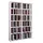VCM Ronul CD-Regal 60 x 18 x 92 cm Weiß