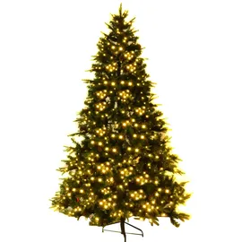 Costway Künstlicher Weihnachtsbaum Grün 225 cm