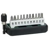 Bosch DIY 12tlg.Kompakt Bitset 4xTorx,6x Kreuz,2xSchlitz,3x6kant,Halter